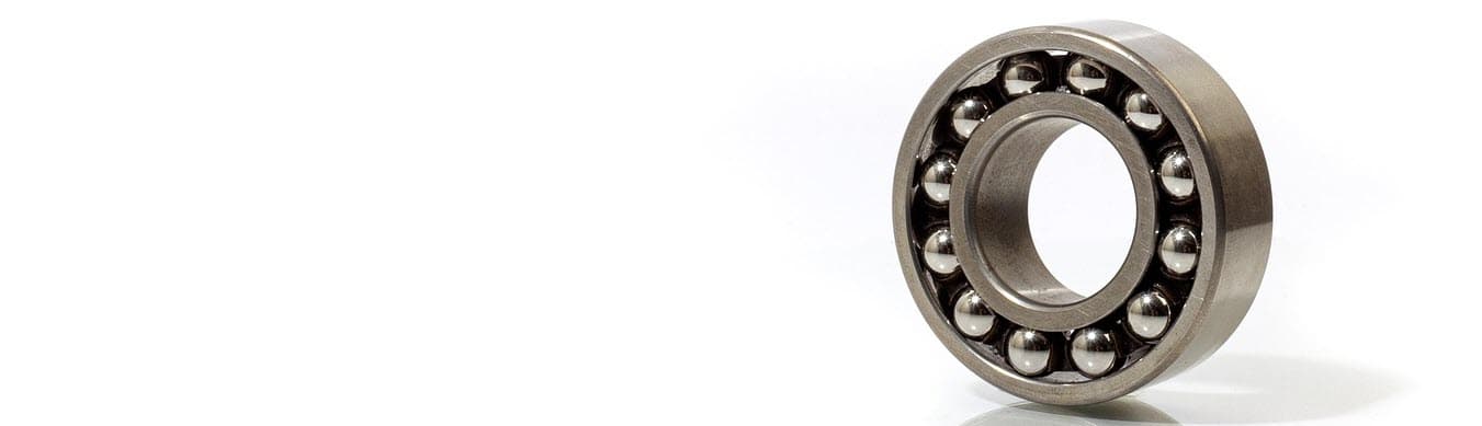 Close-up of ball bearings for conveyor belts